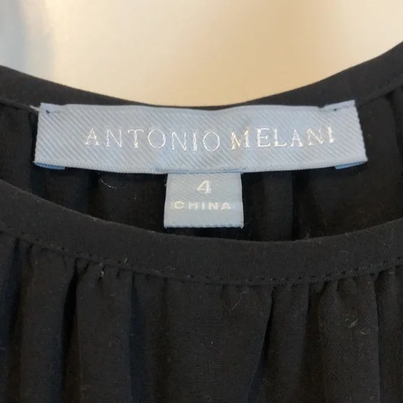 Antonio Melanie Womens Jumpsuit Sz 4 Black Silk Layer Jogger Capsule Wardrobe - Picture 3 of 10